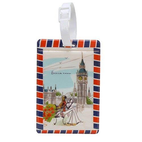 Coolrunner 3pcs Travel Luggage Label Straps Suitcase Name ID Address Tags Luggage Tags (Luggage Label)