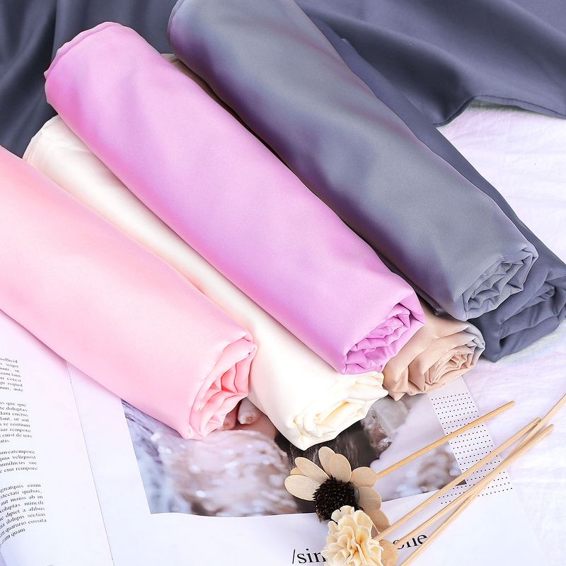 1 Pc 20"x54" Silky Satin Envelope Pillow Cases Slate Gray - PiccoCasa