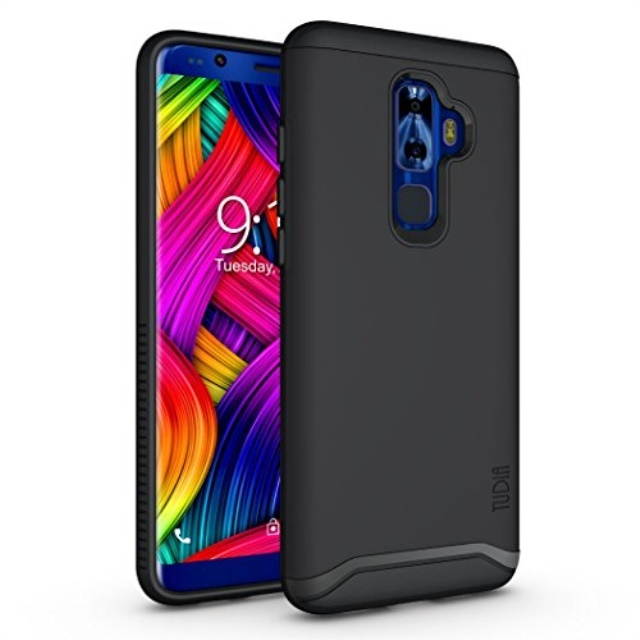 nuu mobile g3 case, tudia slimfit heavy duty merge extreme protection/rugged but slim dual layer case for nuu mobile g3 android smartphone matte black