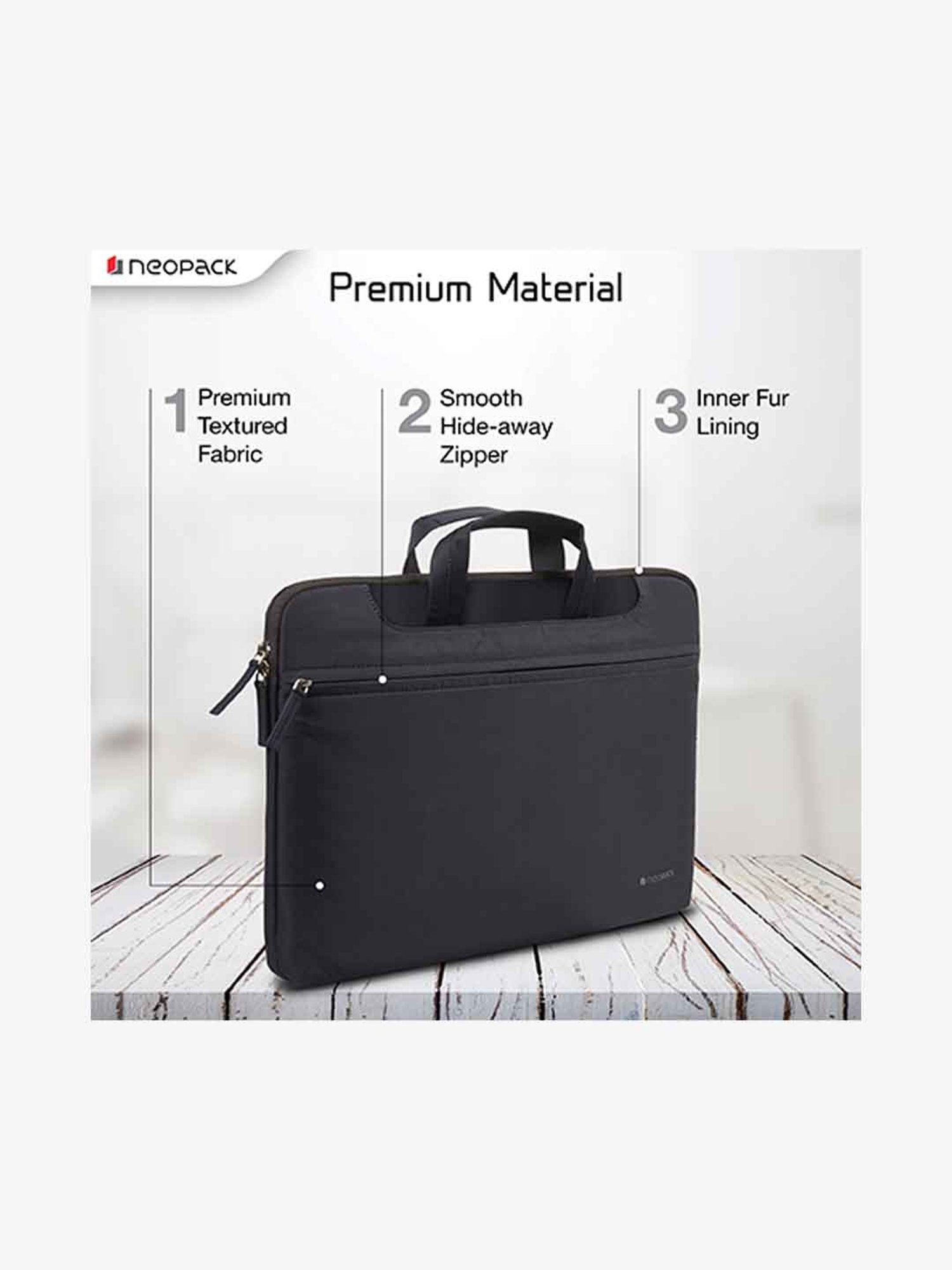 Neopack Svelte Sleeve Laptop Bag for all 15 Inch Laptops & 16 Inch Macbooks (Navy Blue)