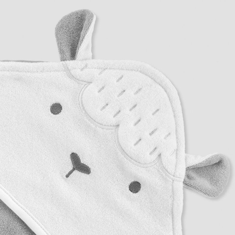 Baby 2pk Sheep Bath Towel - Just One You® made by carter's Gray