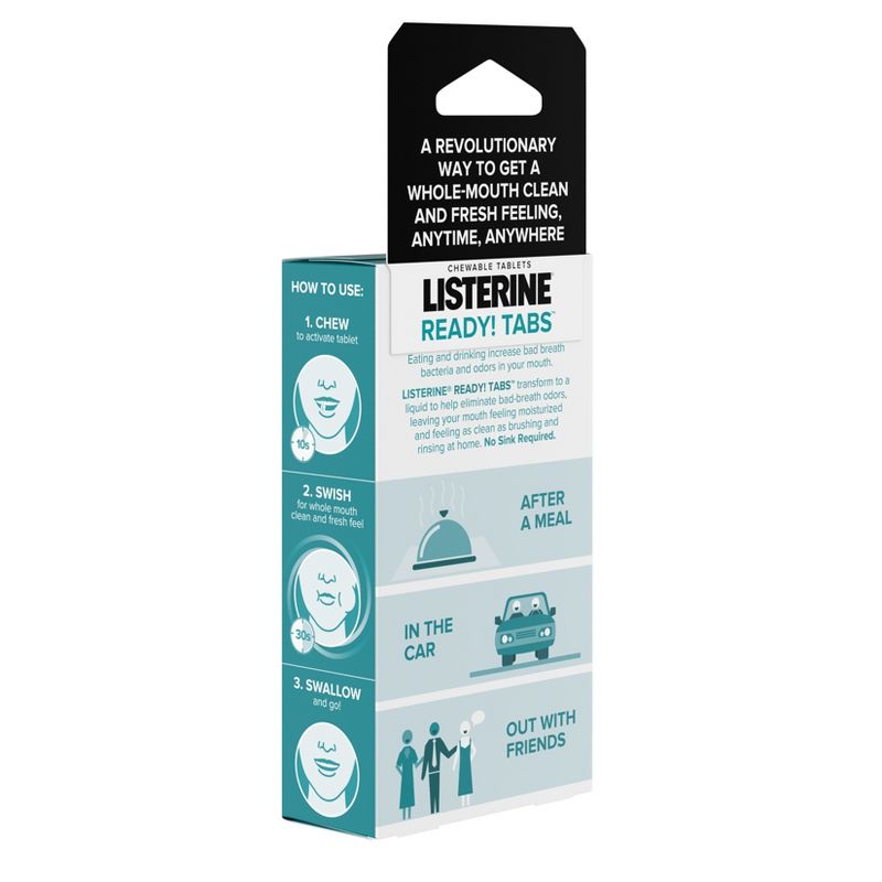 Listerine Ready Clean Mint Flavor Chewable Tablets - 16ct
