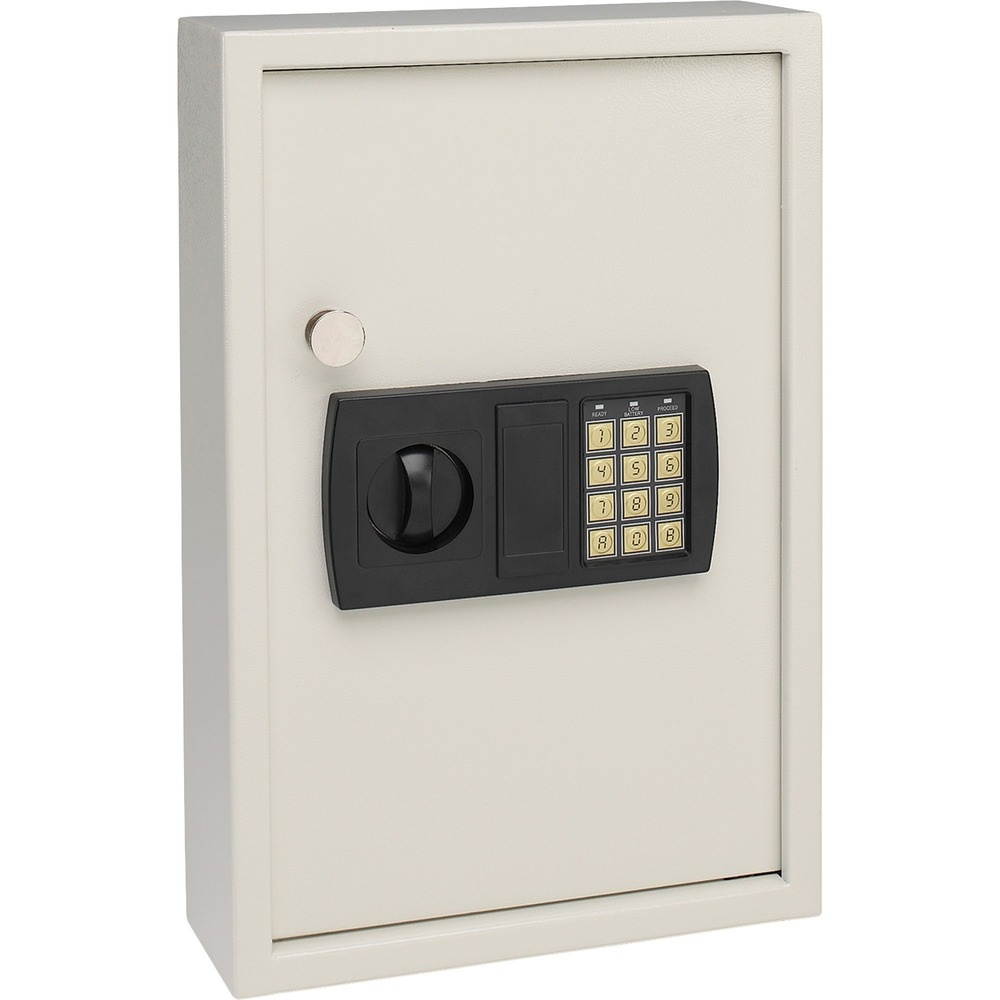 SteelMaster Electronic Key Safe 48-Key Steel Sand 11 3/4 x 4 x 17 3/8 20101
