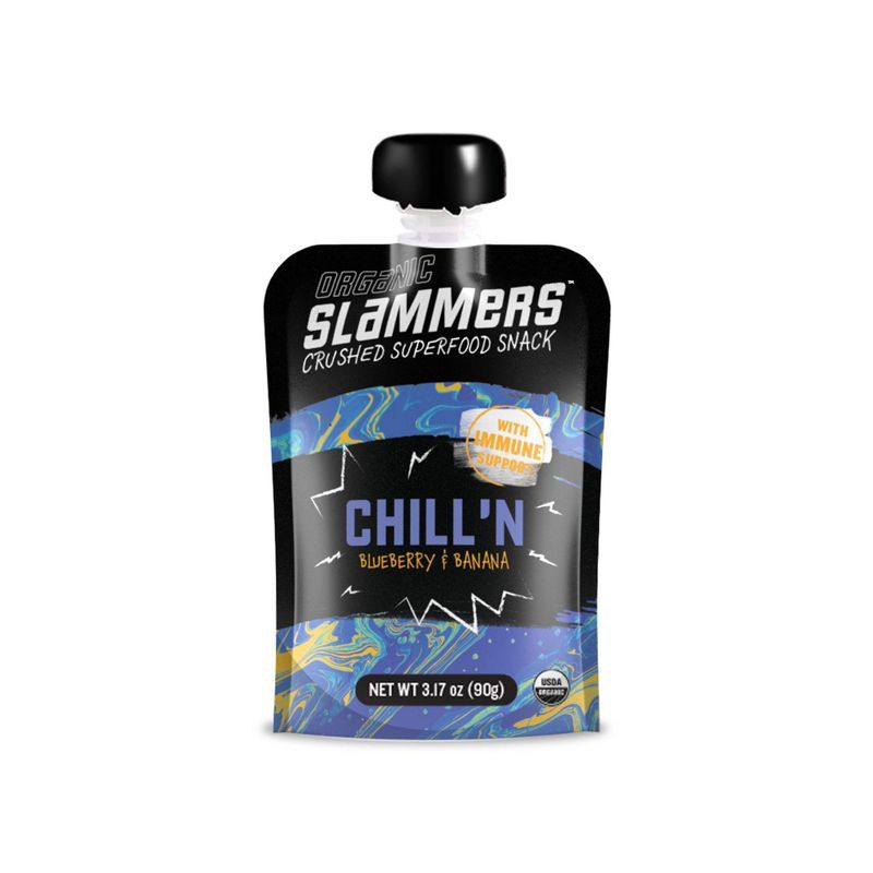 Organic Slammers Superfood Snack Chill'n Fruit & Veggie Pouches – 3.17oz 4pk