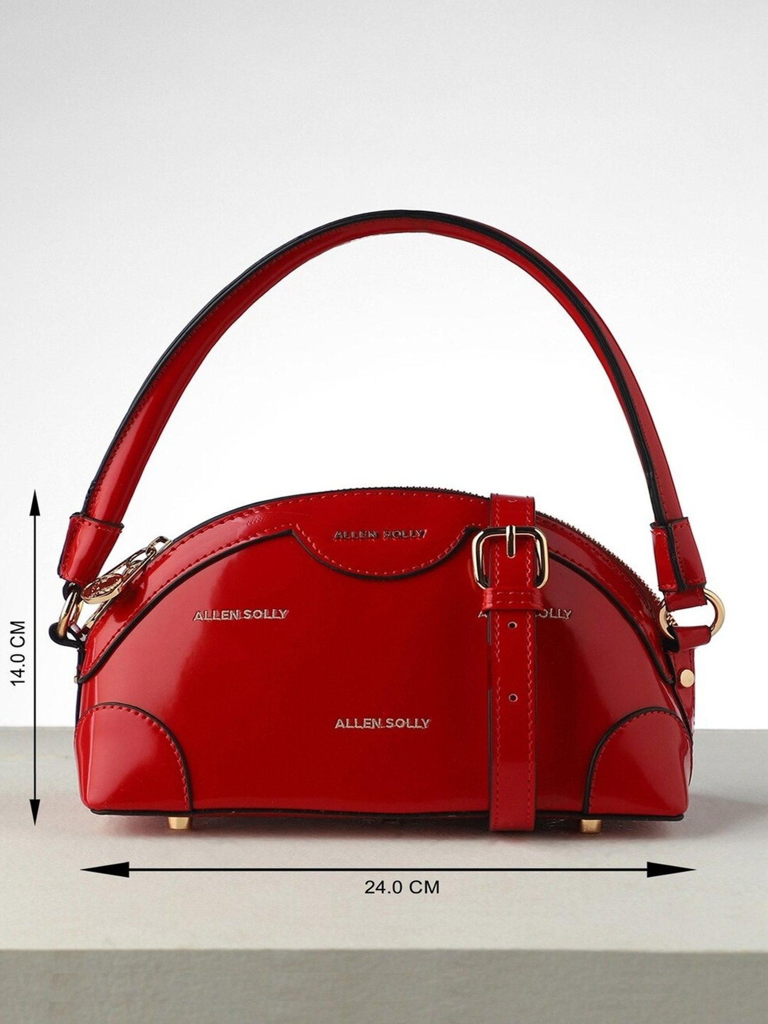 Allen Solly Red Printed Medium Sling Handbag