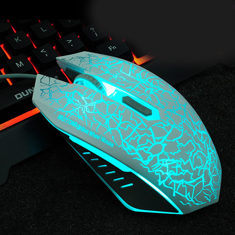 USB Optical Wired Game Mouse for Computer PC Laptop Gamer Mouse Dota 2 LOL black white