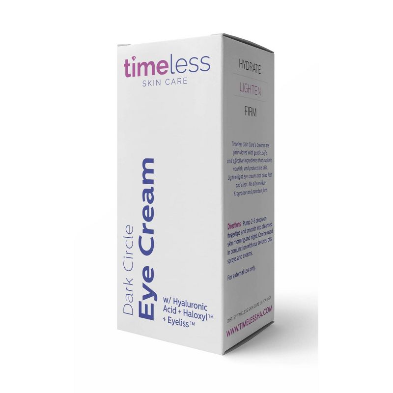 Timeless Skin Care Dark Circle Eye Cream - 0.5oz