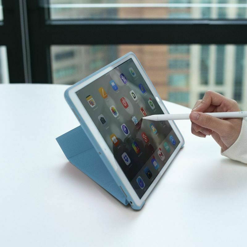 Tablet Case for iPad Air 3, Pro 10.5", Multifold, Magnetic Cover, Sky Blue