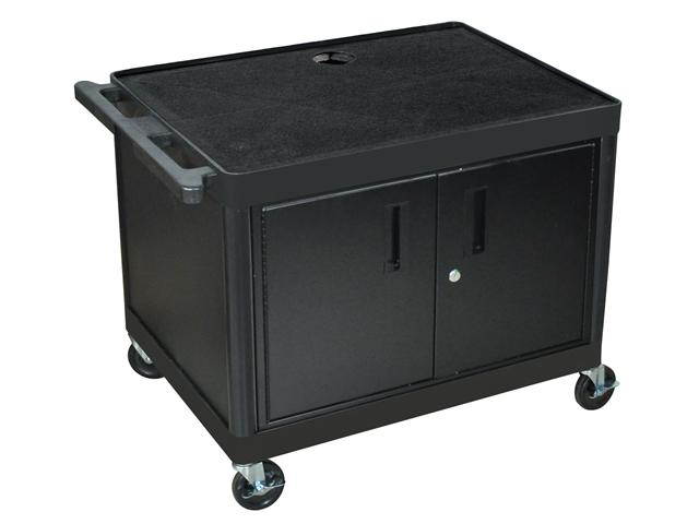 Luxor A/V Cart with Locking Cabinet 27" H