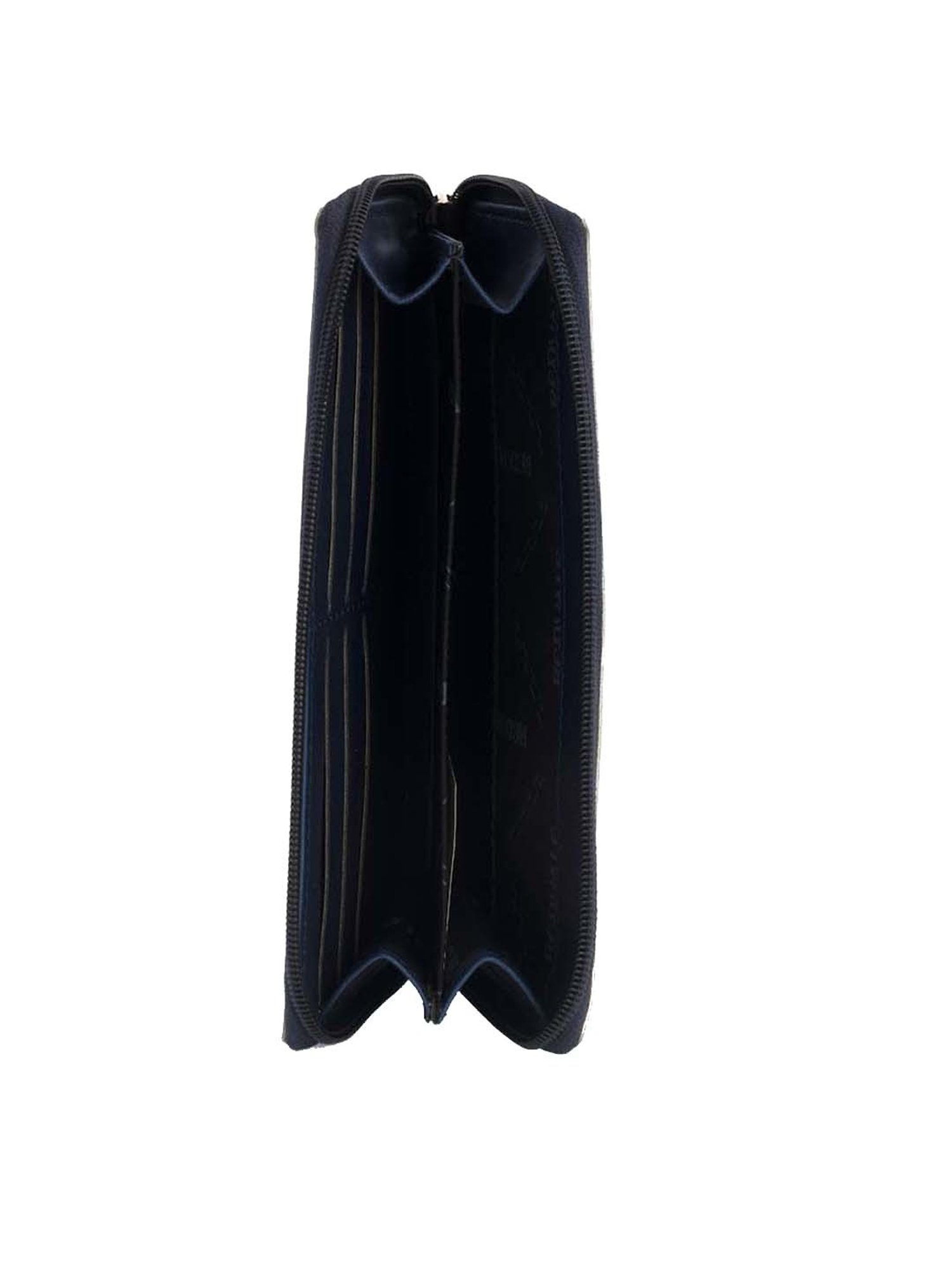 REDVALE Navy Textured Zip Around Wallet for Women