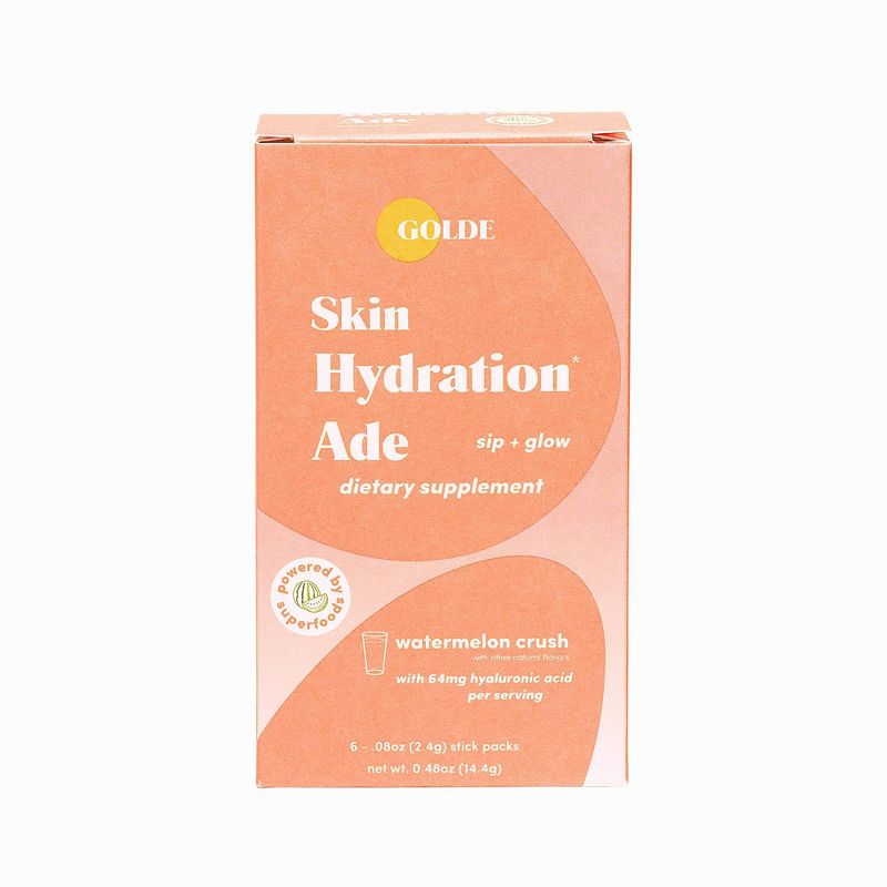 Golde Hydration Ade Watermelon Dietary Supplements - 6ct