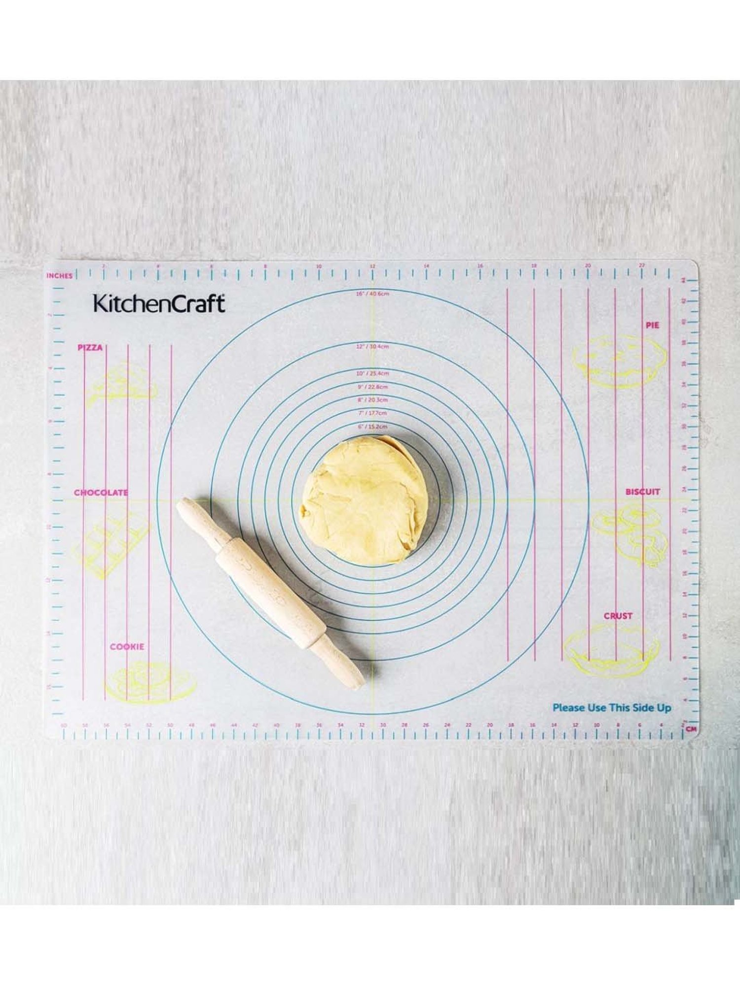 KitchenCraft White Plastic Non-Stick Pastry Mat