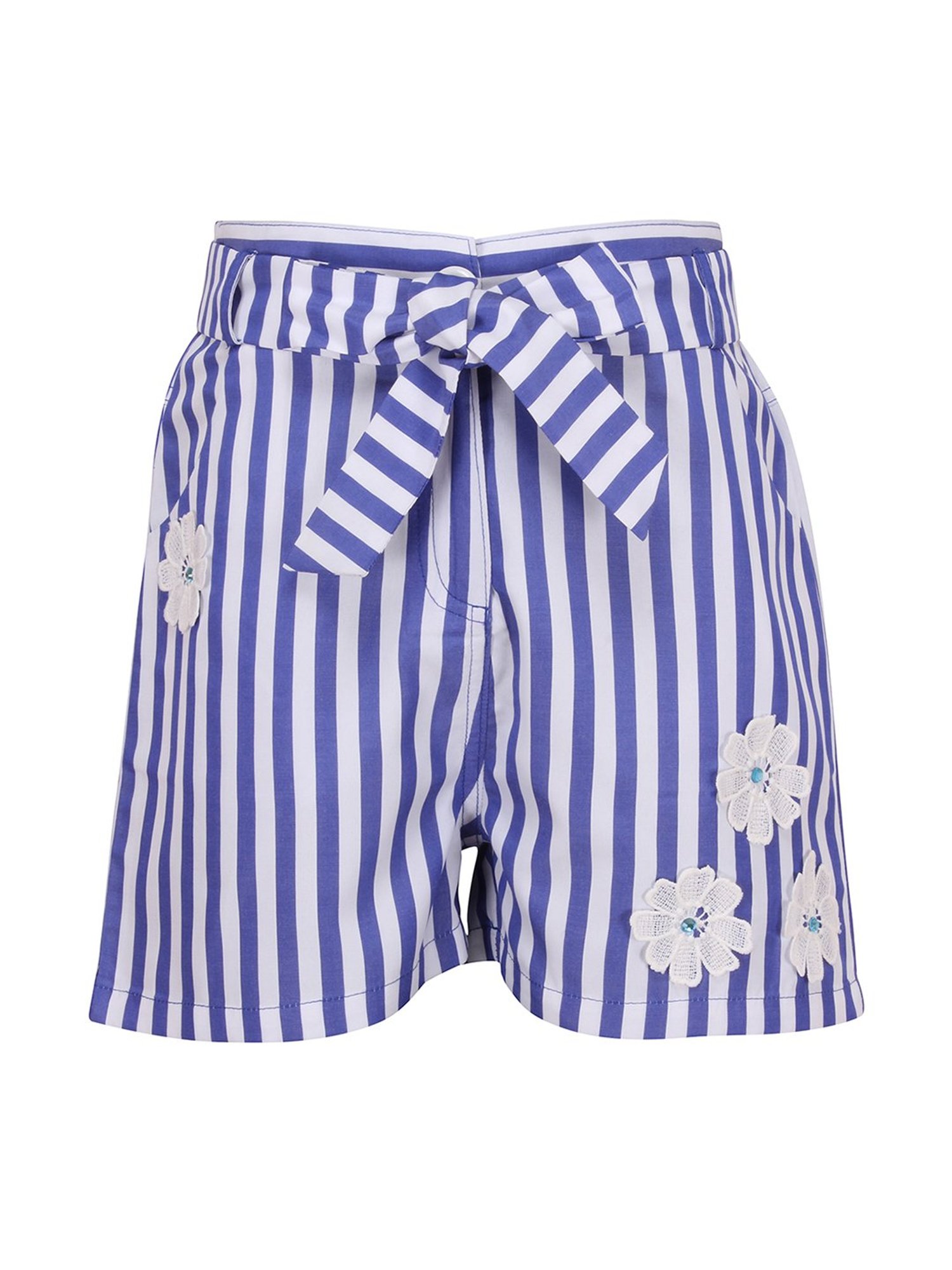 United Colors of Benetton Kids White Solid Shorts