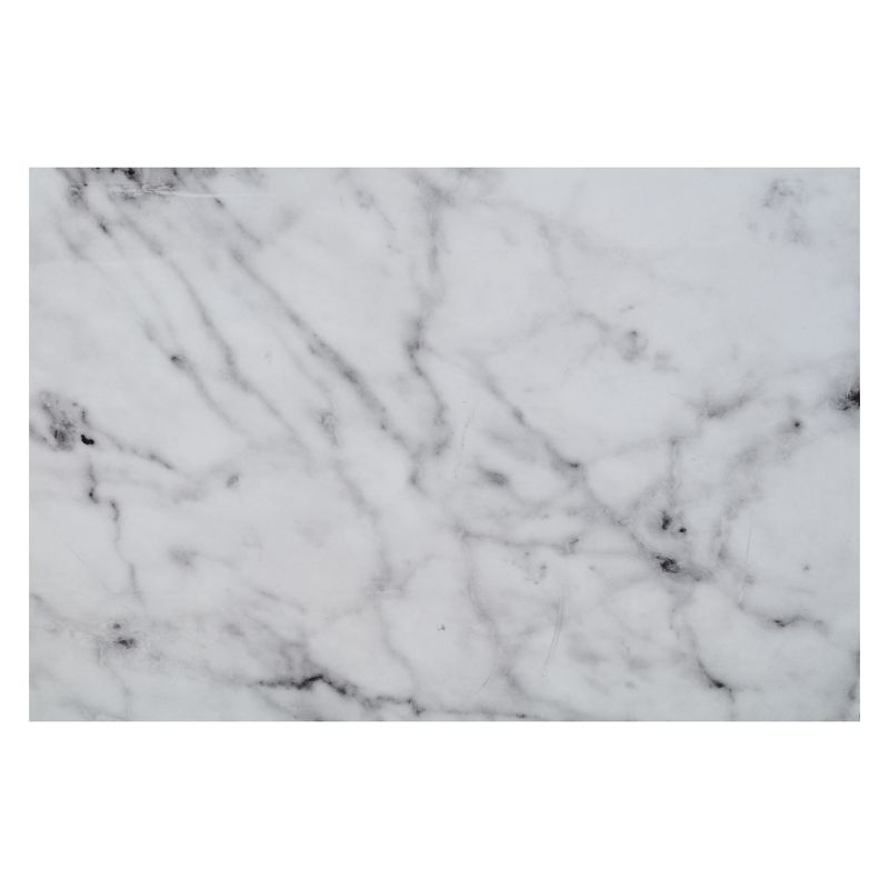 Gold Coast Faux Marble Coffee Table Faux Marble/Silver - Breighton Home