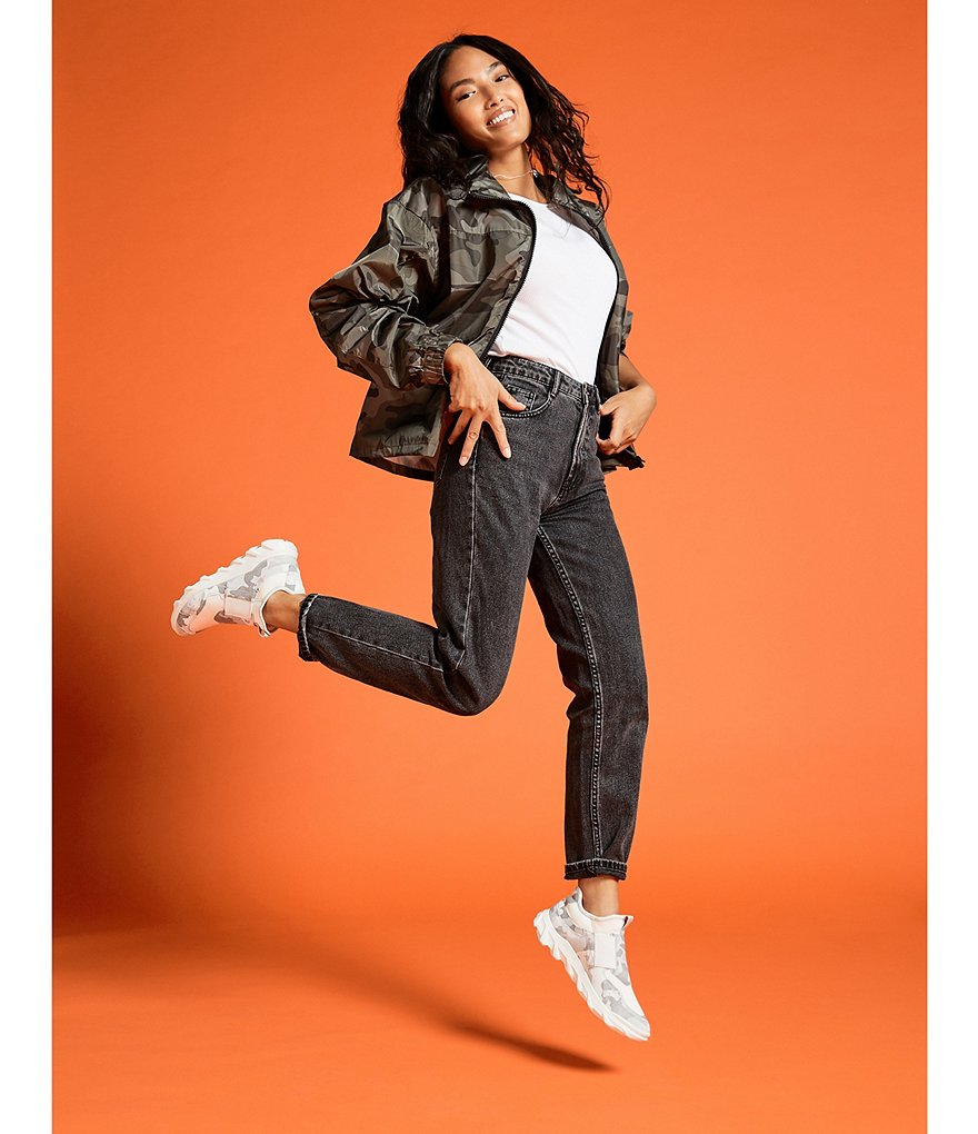 ECCO Motor Cross Camo Print Low Slip-On Sneakers