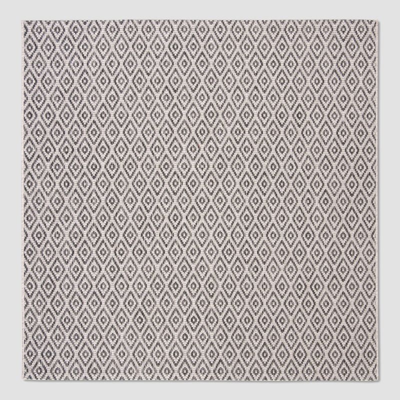 6'7"X6'7" Felicita Outdoor Rug Beige/Black - Safavieh
