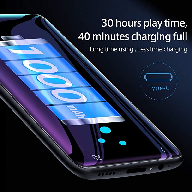 MP3 Player with Speaker 40 Full Touchscreen HD Video Mp4 Player 8GB Portable HiFi Lossless Sound Mp3 Music Player with FM Radio Voice Recorder EBook Supports up to 128GB TF Card Black