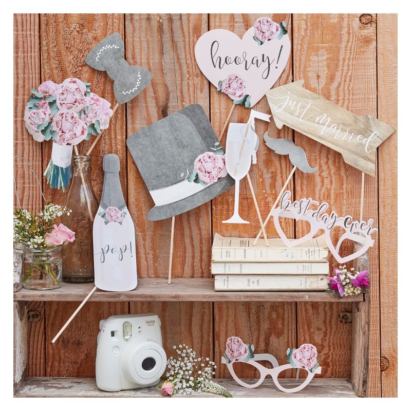 Photobooth Party Props Gray