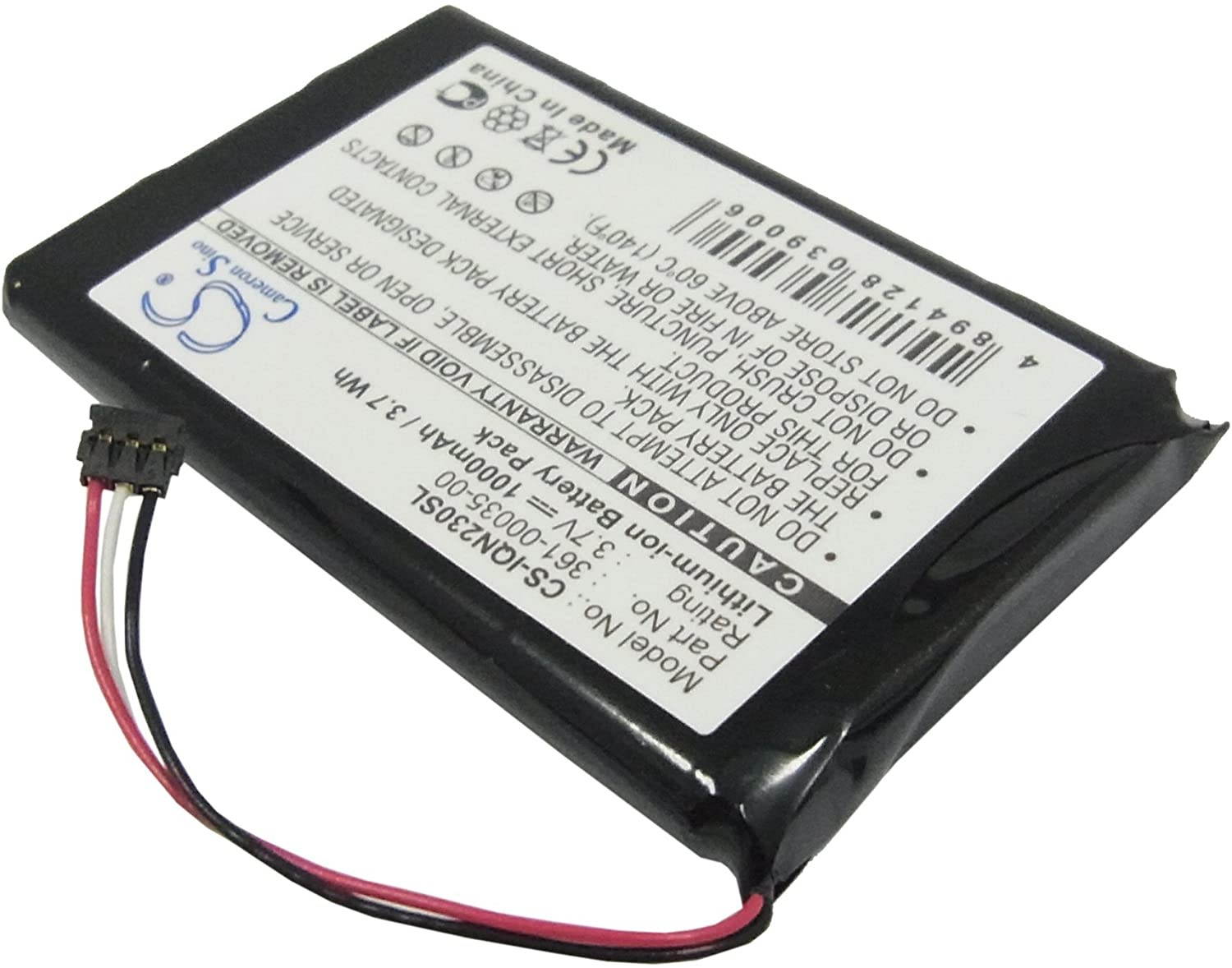 1000mAh Battery Replacement for Garmin Nuvi 2370 Nuvi 2350LT Nuvi 2360 Edge Touring Plus Nuvi 2598 LMTHD Nuvi 2350LMT Nuvi 2300 Edge Touring+ Nuvi 2340LT Nuvi 2370LT 361-00035-00 361-00035-02