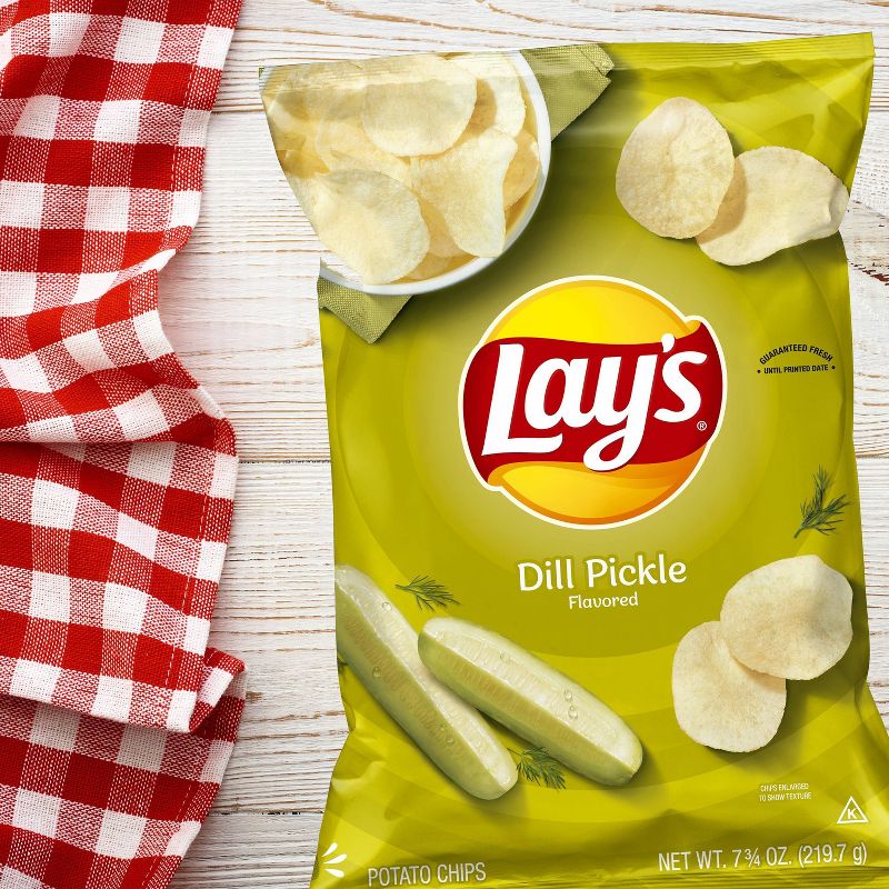 Lay's Dill Pickle Flavored Potato Chips - 7.75oz
