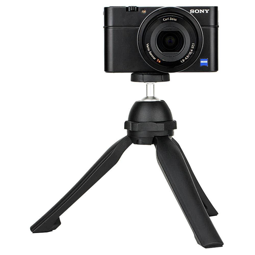 JJC 1/4"-20 Male Thread Ball Head Mini Tripod Hand Grip Display Holder Base for Digital DSLR Mirrorless Compact Camera Camcorder Recorder Zoom H6 H5 H4n LED Light Mini Projector