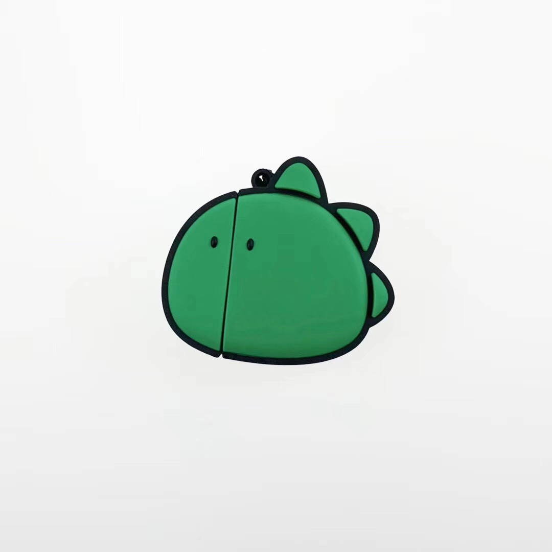 Cute Case for Airpods Case,AirPods 2 Case,Airpods Accessories,Airpods Skin,Cute Cartoon Pink Piglet Slicone Girls Kids Protective Cover Case Compatible for Airpods 1 & 2 Charging Case (Green)