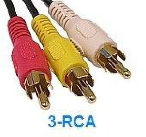 iMBAPrice 50FT RCA M/Mx3 Audio/Video Cable Gold Plated - Audio Video RCA Cable 50 feet