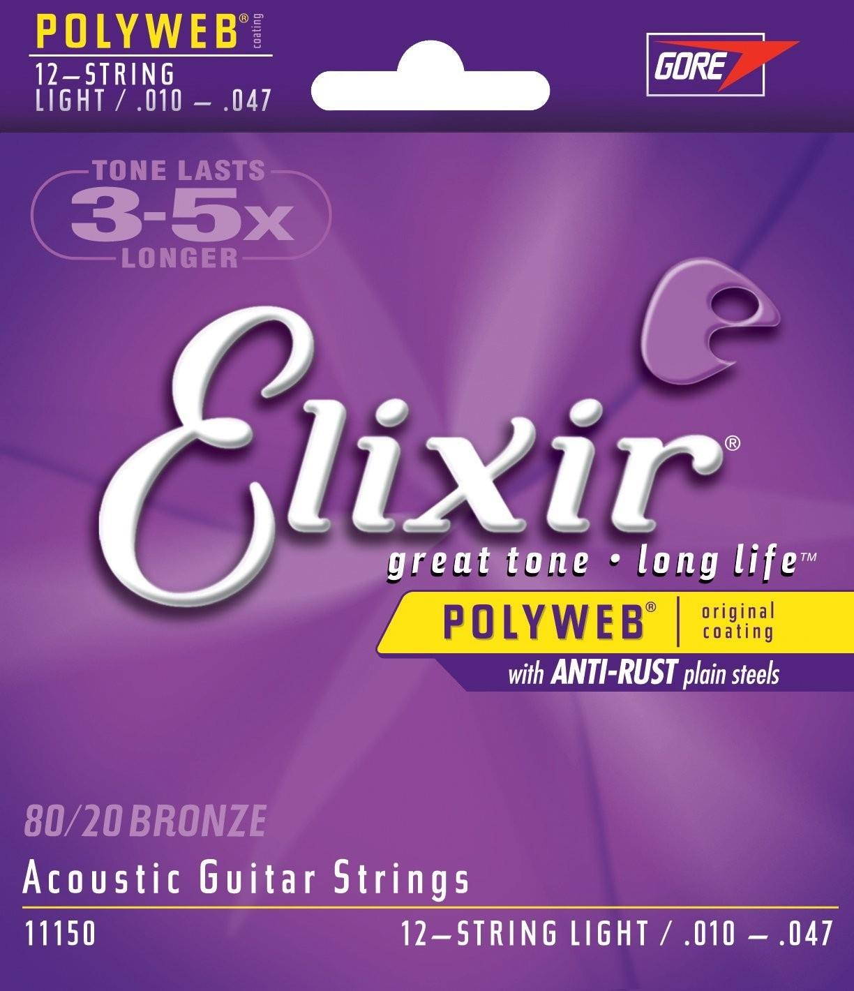 Elixir Acoustic 12-String Light - Poly