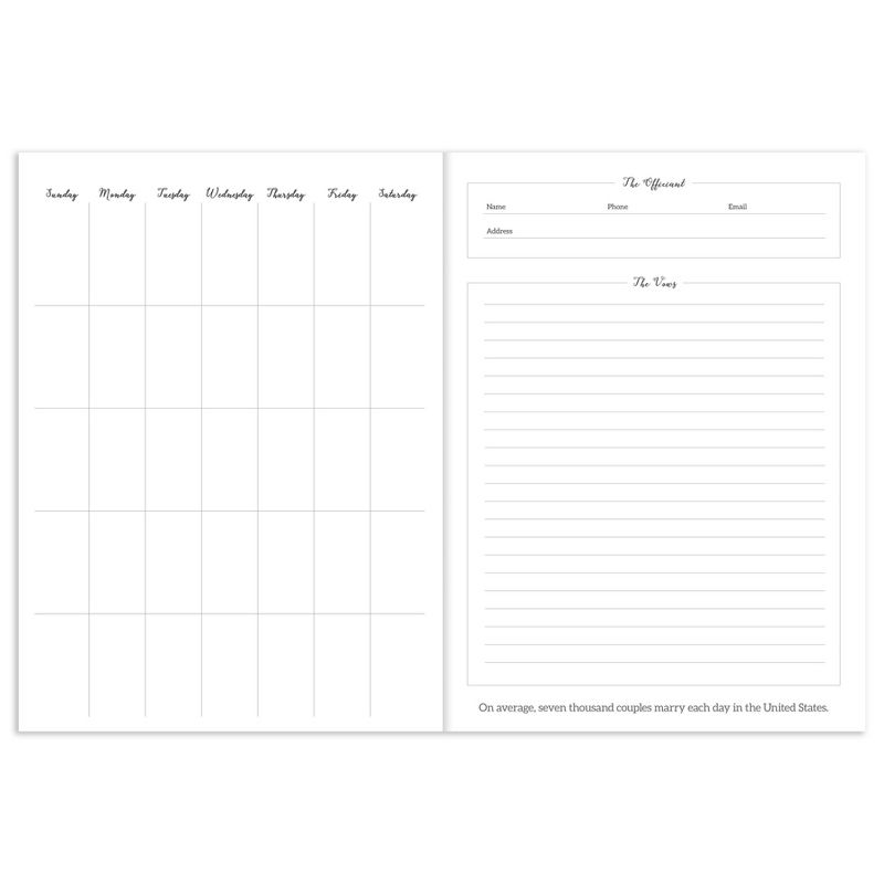 Undated Wedding Planner 7.5"x 10.25" Pastel Blue - TF Publishing