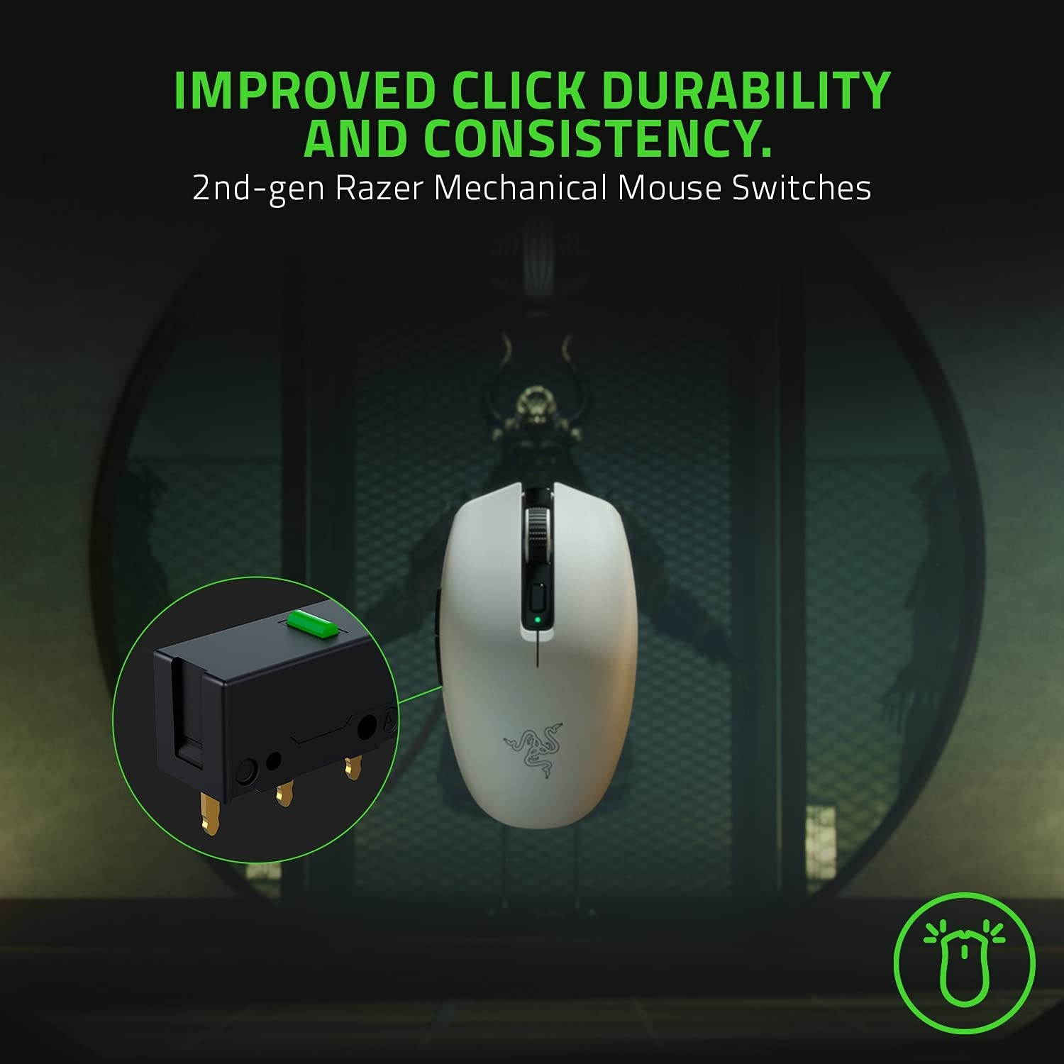 Razer Orochi V2 Mobile Wireless Gaming Mouse: Ultra Lightweight - 2 Wireless Modes - Up to 950hrs Battery Life - Mechanical Mouse Switches - 5G Advanced 18K DPI Optical Sensor - Black
