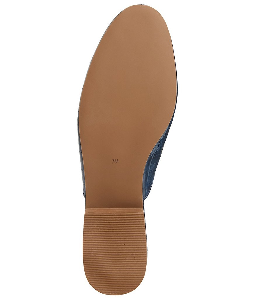 Jack Rogers Delaney Croco Stamped Leather Mules