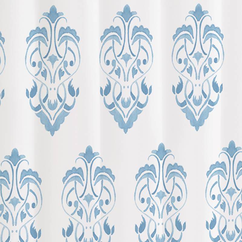 72"x72" Crest Shower Curtain Blue - Cassadecor