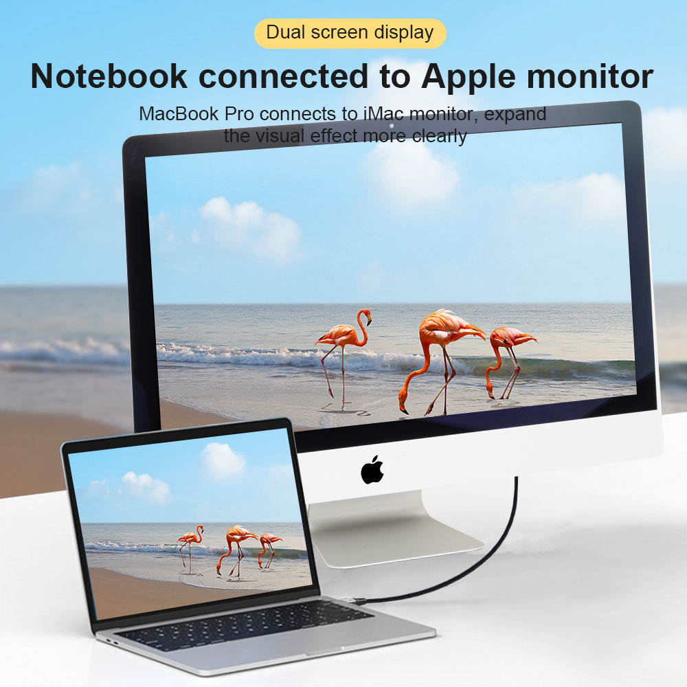 CableDeconn Mini DisplayPort to Mini DisplayPort 1.4 8K(7680X4320)@60Hz 4K@144Hz Ultra HD Cable Converter Compatible with Thunderbolt MacBook Pro MacBook Air 2M