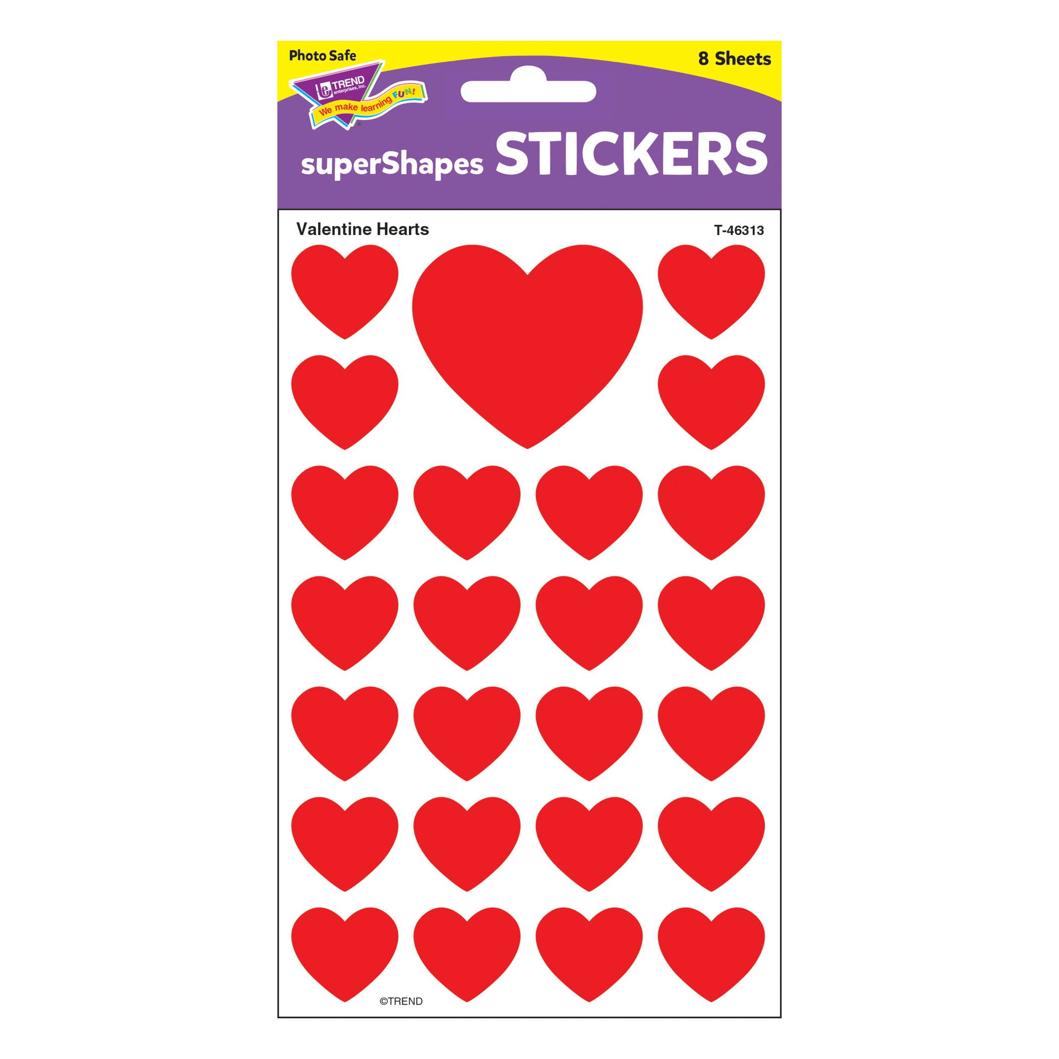Supershapes Stickers Valentine
