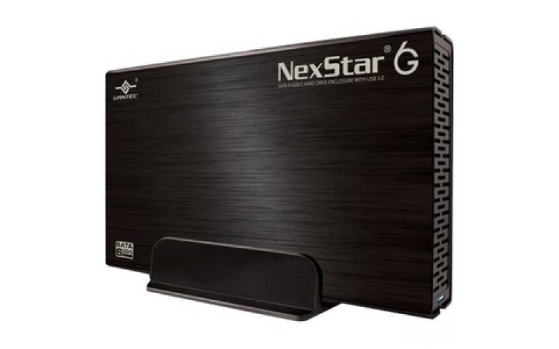 Vantec NexStar 6G NST-366S3-BK Drive Enclosure - USB 3.0 Host Interface External - Black - 1 x 3.5" Bay
