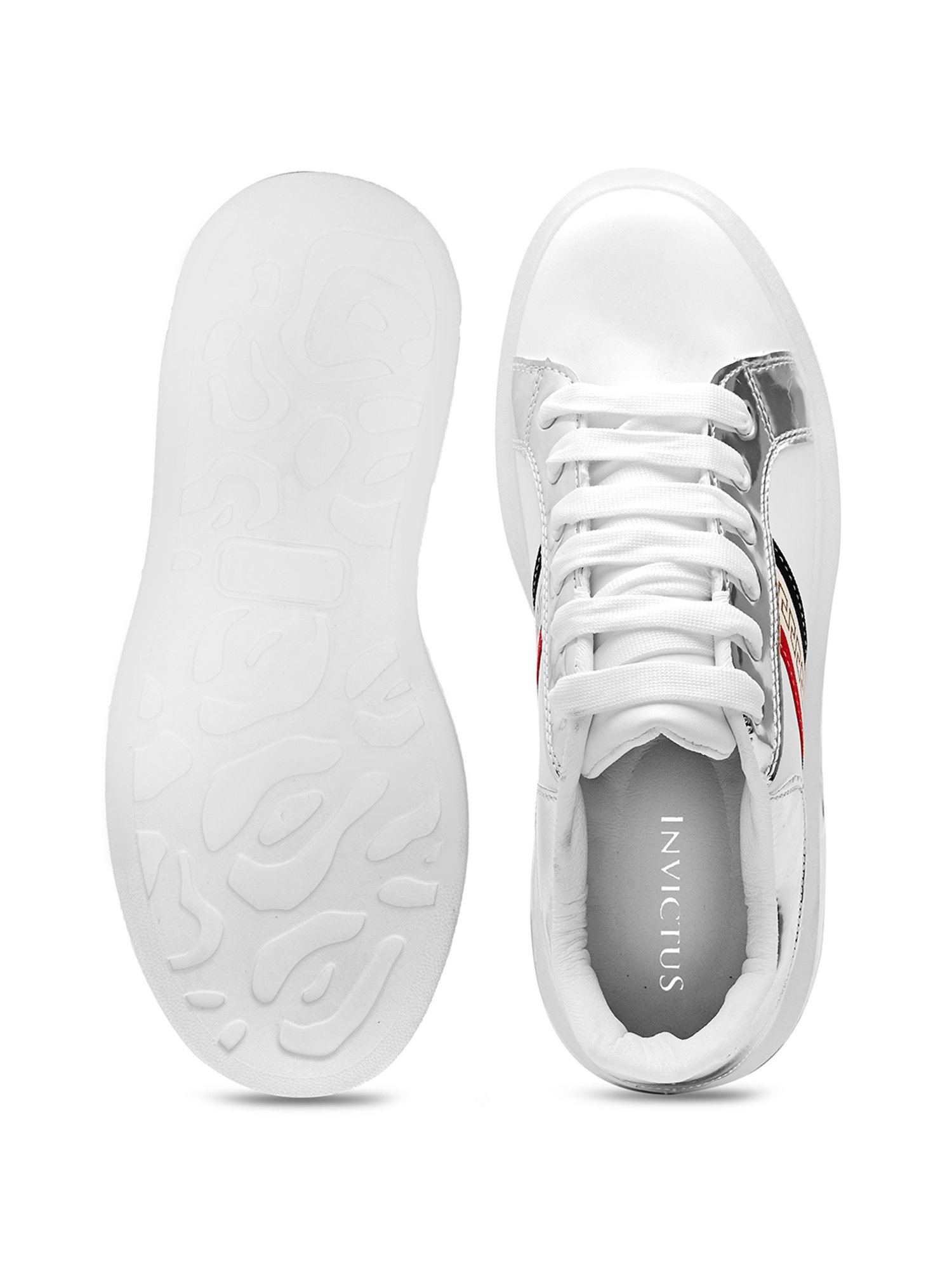 San Frissco Men's White Casual Sneakers