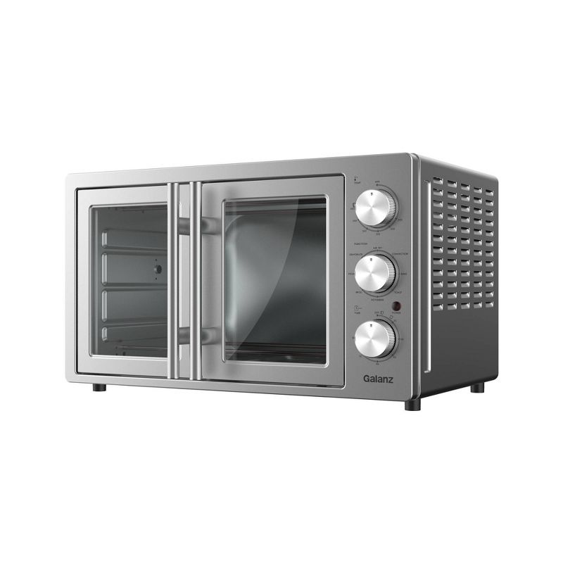 Galanz 1.5 cu ft 6-Slice French Door Toaster Oven with Air Fry - Stainless Steel