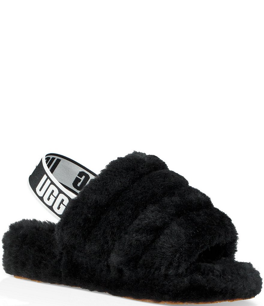 UGG&reg; Logo Fluff Yeah Fur Slides