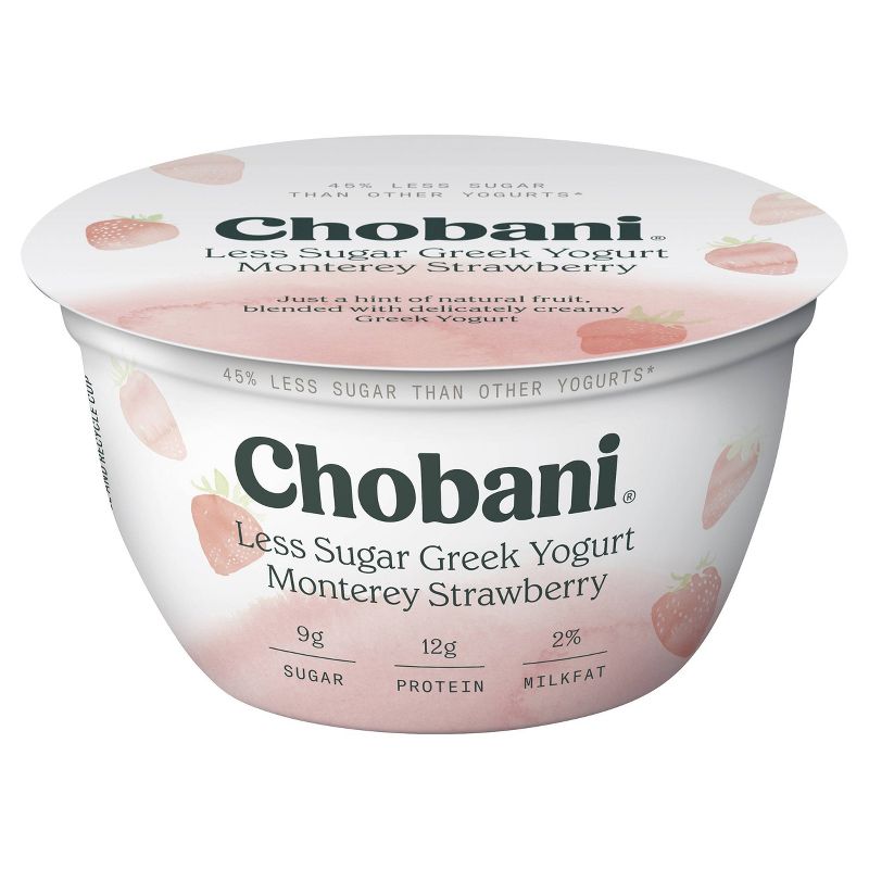 Chobani Monterey Strawberry Low Fat Blended Greek Yogurt - 5.3oz