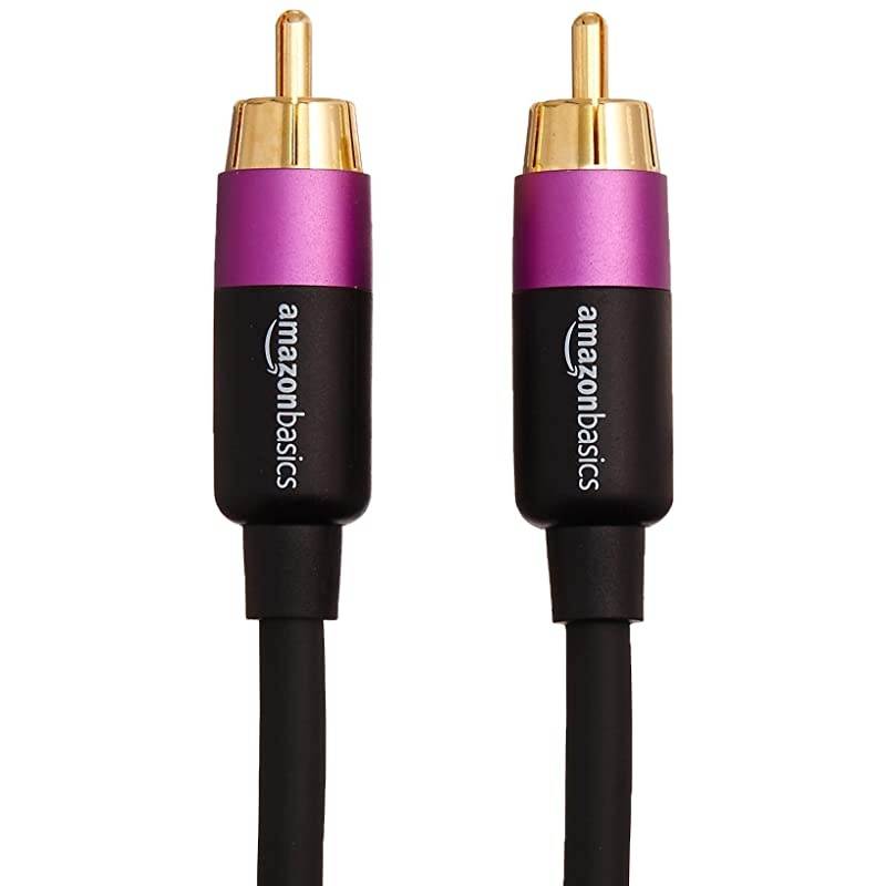 Basics RCA Audio Subwoofer Cable - 25 Feet