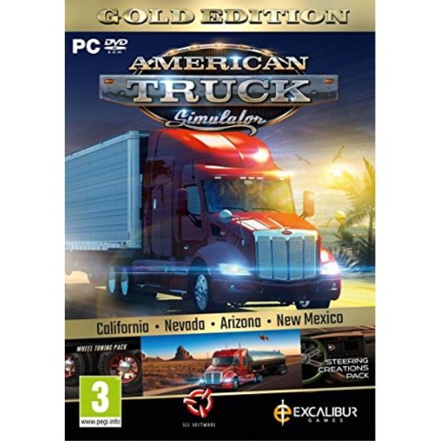 american truck simulator gold new mexico dlc/wheel turning/steering creations pc dvd uk import