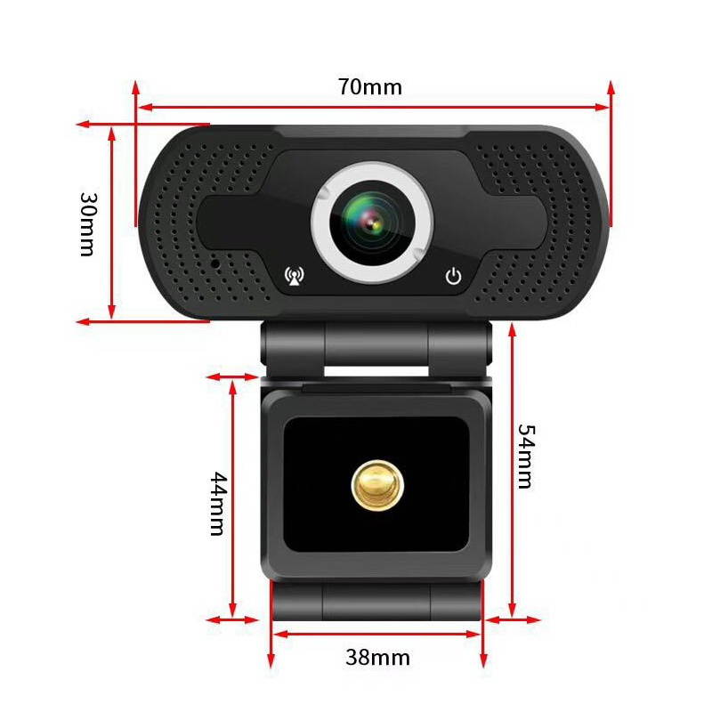 1080P USB Webcam Web Camera Built-in Noise Reduction Microphone for Live Streaming/Video Calling/Recording Computer PC Laptop