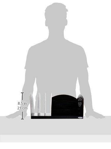 Home Office Desktop Wooden Trapezium Design Storage Romote Control Pen Holder