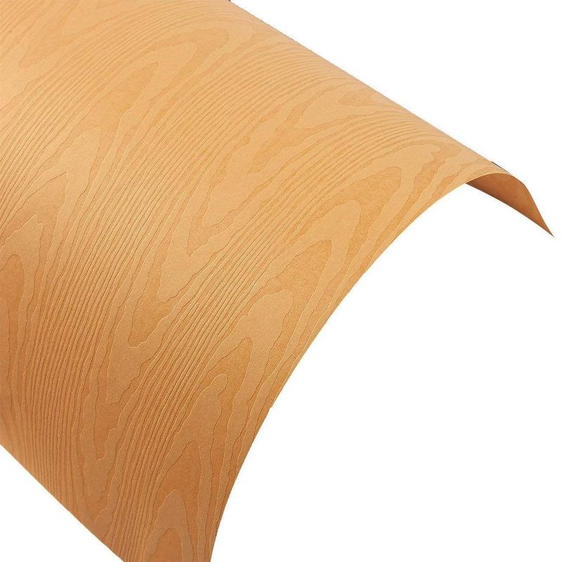 Juvale 48 Sheets Brown Wood Grain Stationary Paper for Arts Crafts, A4 Letter Size 8.5 x 11 in
