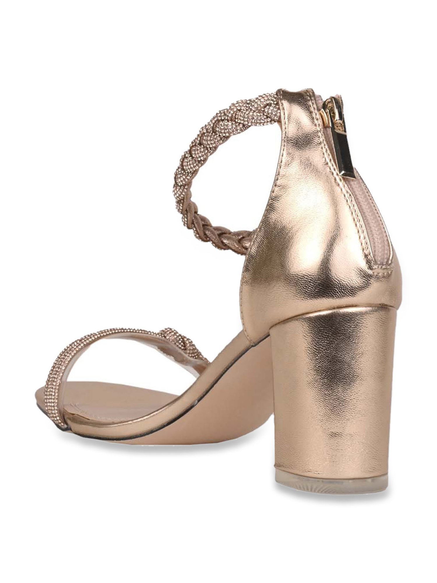 Ronnie Grey Women's Champagne Ankle Strap Sandals