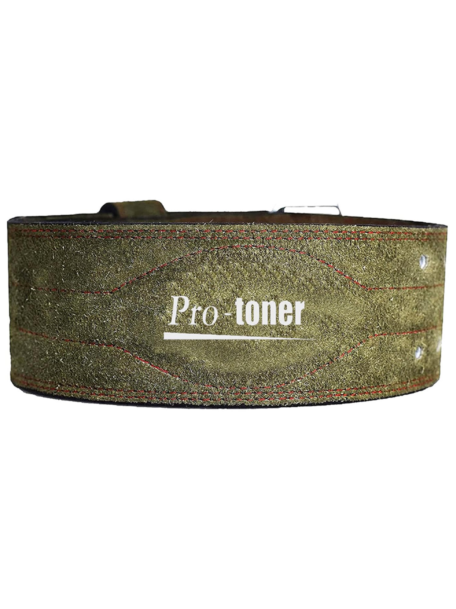 Protoner Suede Leather Weight Lifting Gym Belt (Olive)