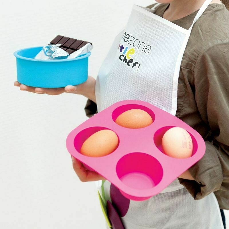 Kids 6-Piece Silicone Cooking Baking Muffin Cupcake Mold Set