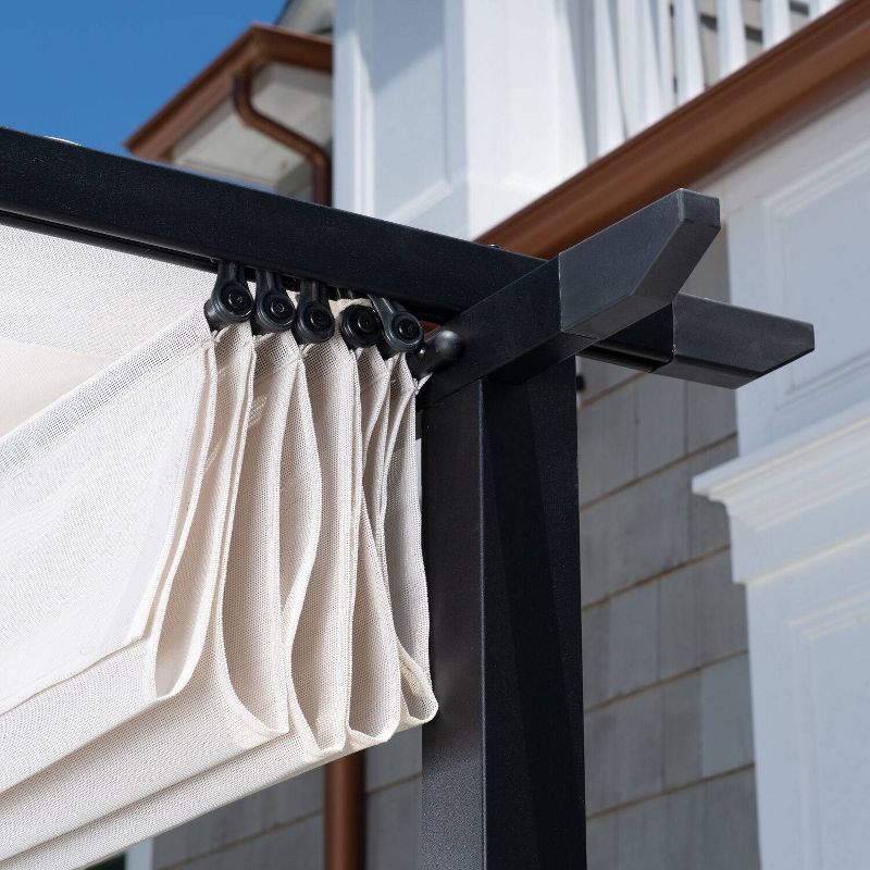 8.5' Elysium Attached Louvered Pergola - Vita