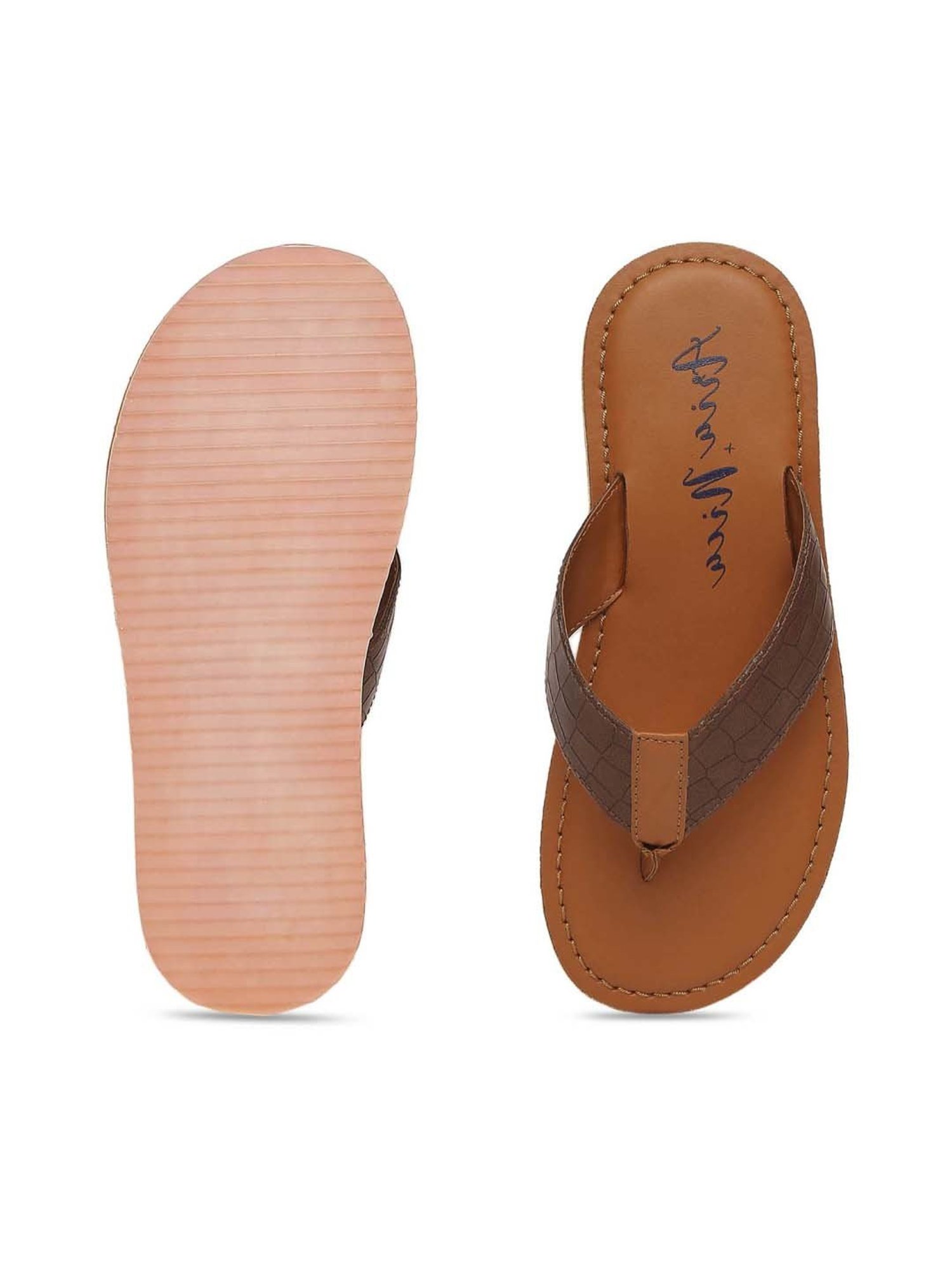 Yellow by Westside Blue & Grey Slingback Slides