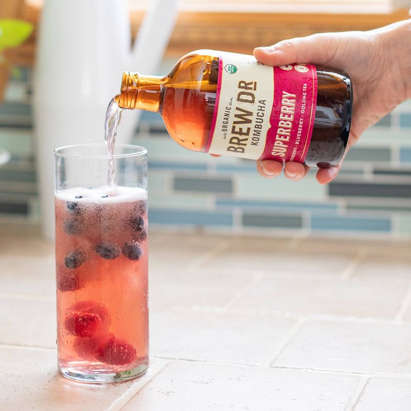 Brew Dr. Superberry Kombucha - 14 fl oz Bottle